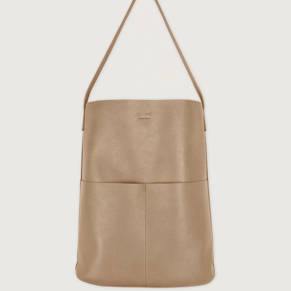 Oak + Fort faux leather tote bag